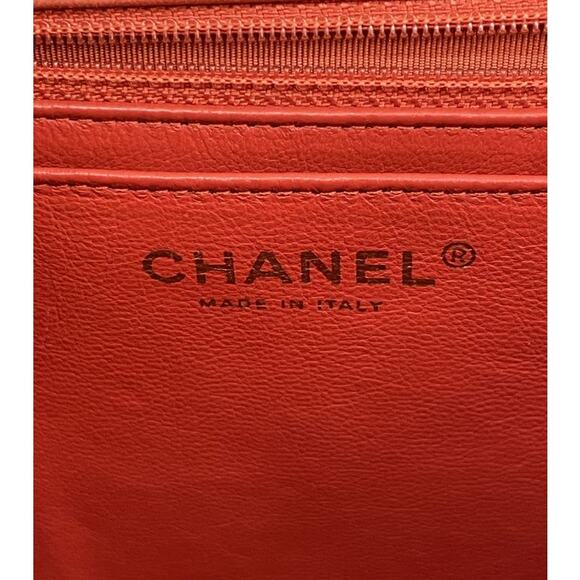 CHANEL Orange One Flap Classic A-A6211 - Picture 8 of 12